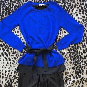 Calvin Klein royal blue and black sweater